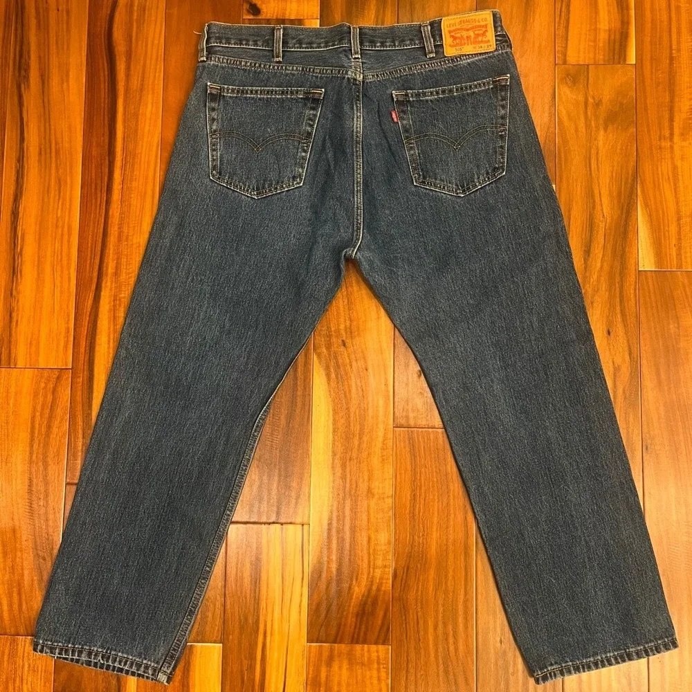 Levi's 505 Regular Fit Jeans Mens 38x29 Blue Medium Wash Straight Leg Classic